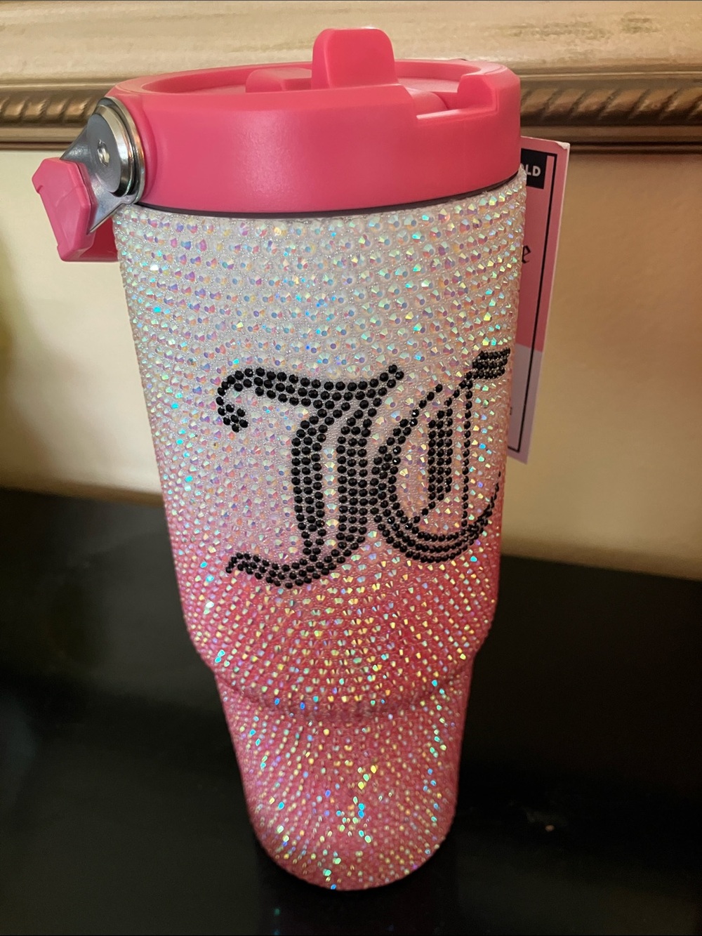 ✨Juicy Couture dazzling ombre 💎BLING💎 30 oz tumbler cup hot/cold NWT
